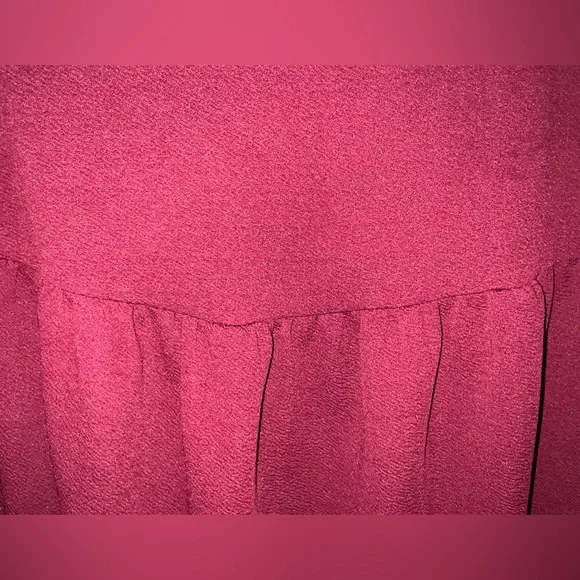 SHEIN Deep Red Textured Top - Picture 4 of 6